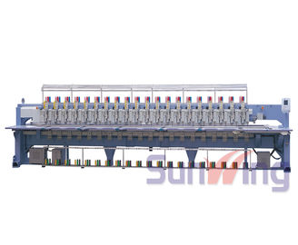 20 Head Flat / Chenille Embroidery Machine For Hats And Shirts